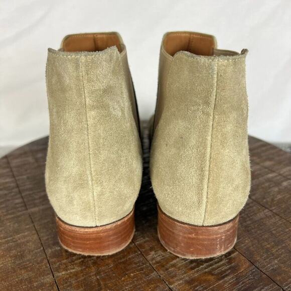 Bobbies Paris Boots Womens 39 Tan Chelsea Suede Ankle Pull on - Picture 4 of 12